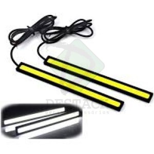 FAROL AUX. BARRA DRL  14CM 12V CX 2 PÇS