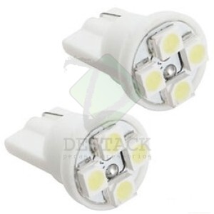 LÂMPADA PINGO 4 LEDS - BRANCO - 12V (PAR)