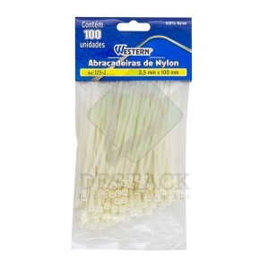 ABRAÇADEIRA BRANCA 2,5 X 100mm